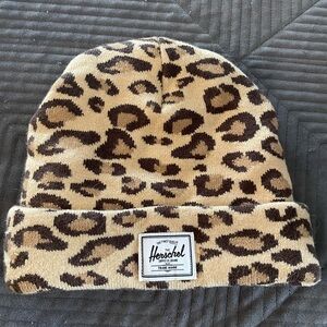 Herschel Supply Company Brown and Tan Leopard Print Hat